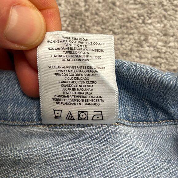 Disney Junior Mickey Minnie Mouse Denim Jacket Infant 18M Blue Graphic Casual - Picture 7 of 9